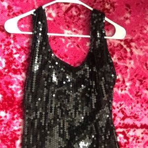 SOLD Black sequin dress